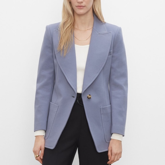 Slim Twill Blazer - New With Tags - NEVER WORN - Blue - Picture 1 of 5